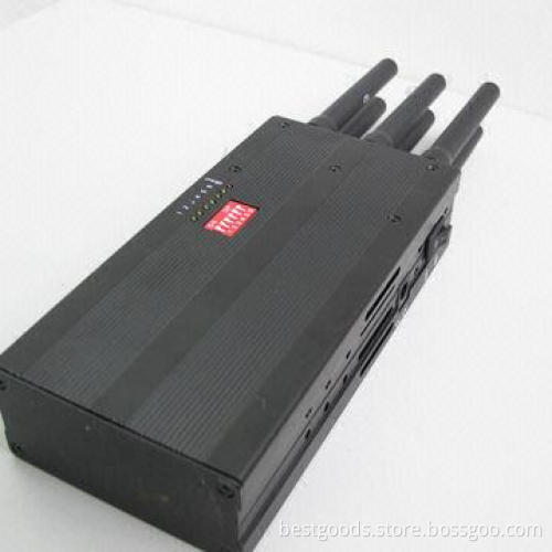 Extended Edition Power Mobile Phone Wi-Fi Jammer with 6 Antennas